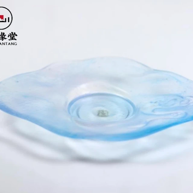 东方器韵—心缘堂【云水间杯托】高档手工杯碟