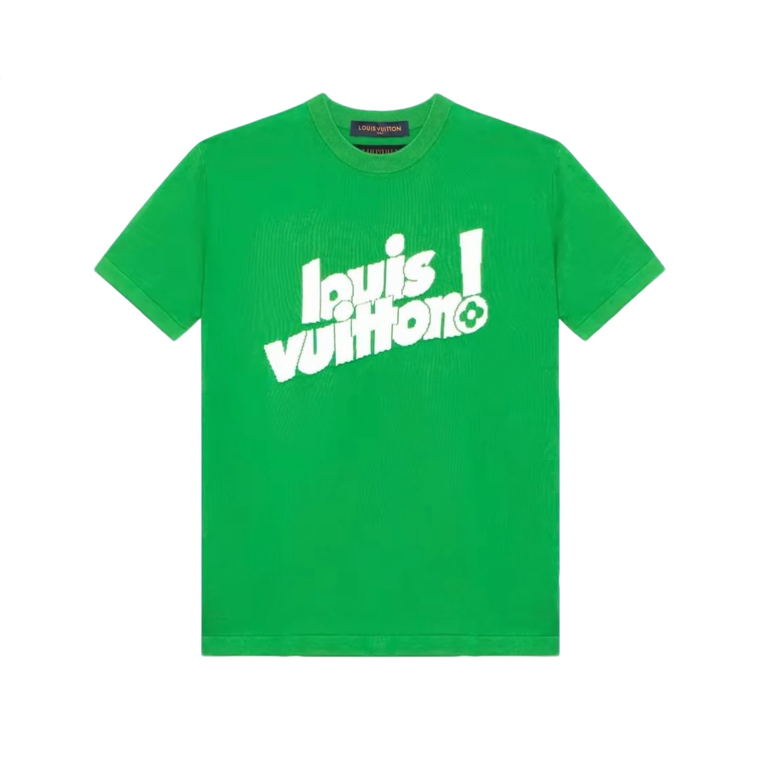 99新 LouisVuitton/路易威登  绿色针织T恤 xxl P205335703