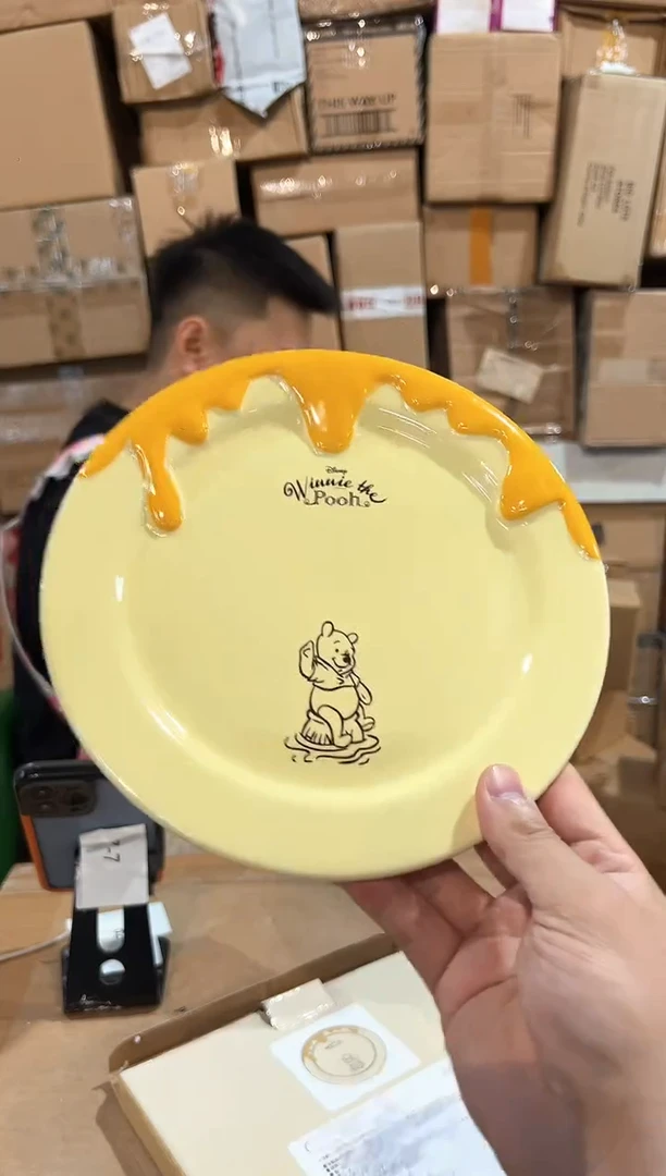 瓷片原盒维尼餐盘