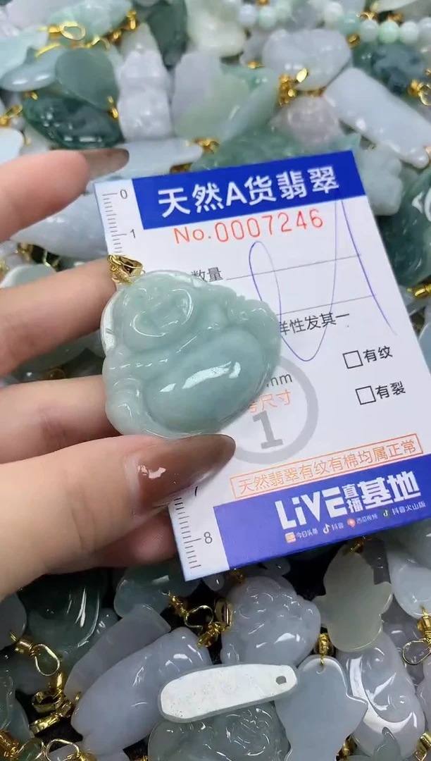 翡翠未镶嵌颈饰天然A货翡翠