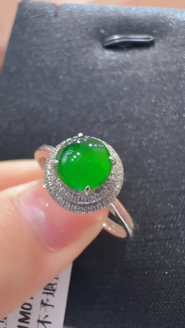 【闪购商品】翡翠戒指18K金镶嵌
