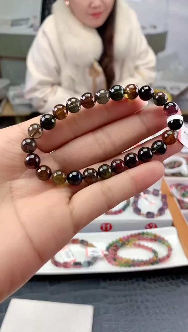 未镶嵌手串碧玺多样性发一条
