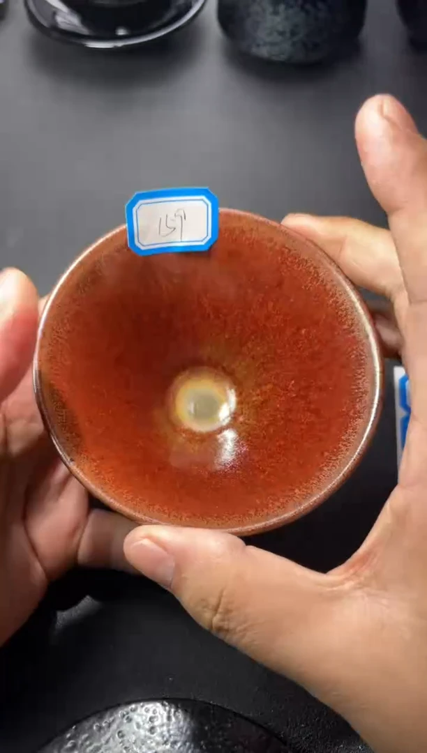 茶盏159叶紫建盏叶紫