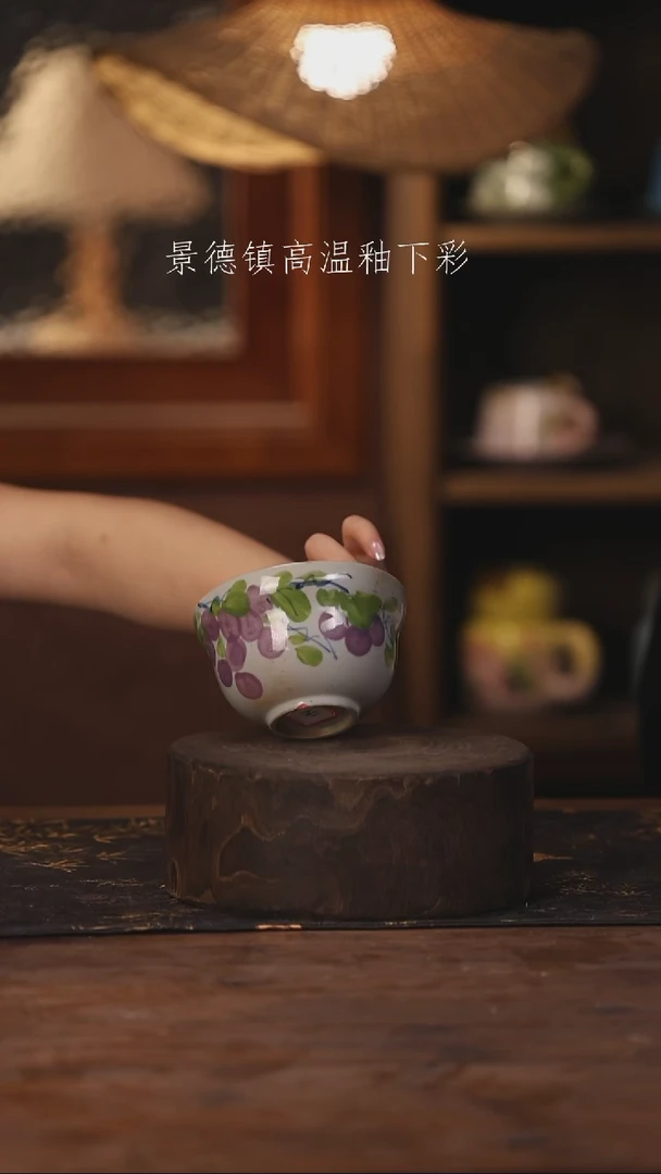 陶瓷景德镇高温釉下手绘陶瓷131