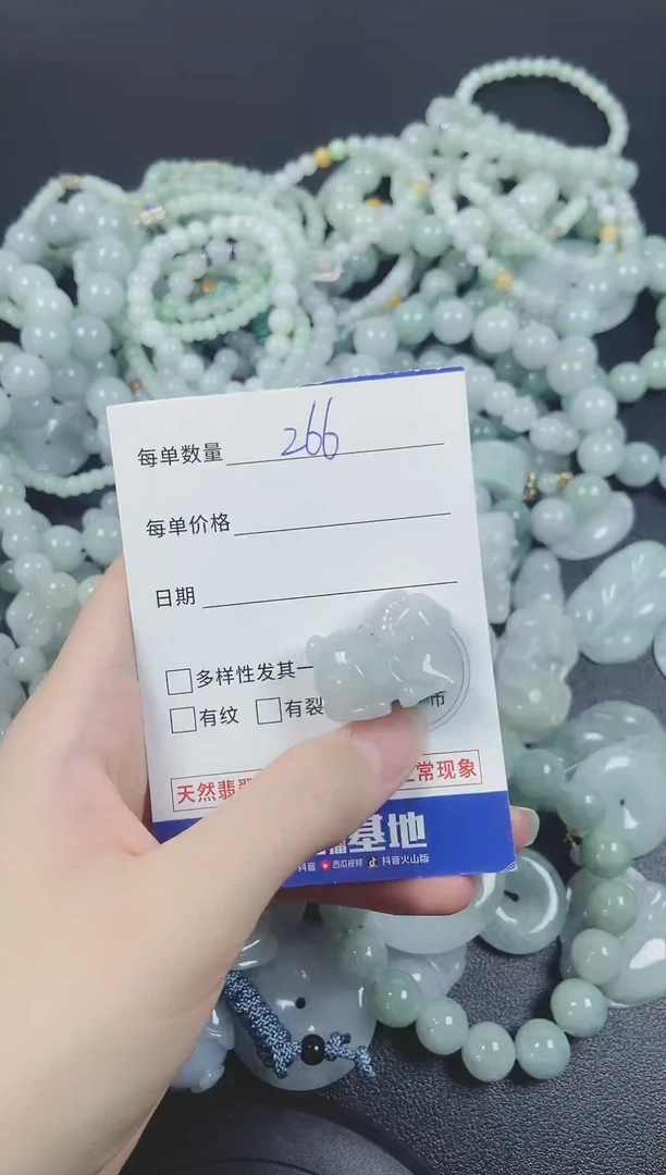 翡翠未镶嵌颈饰169