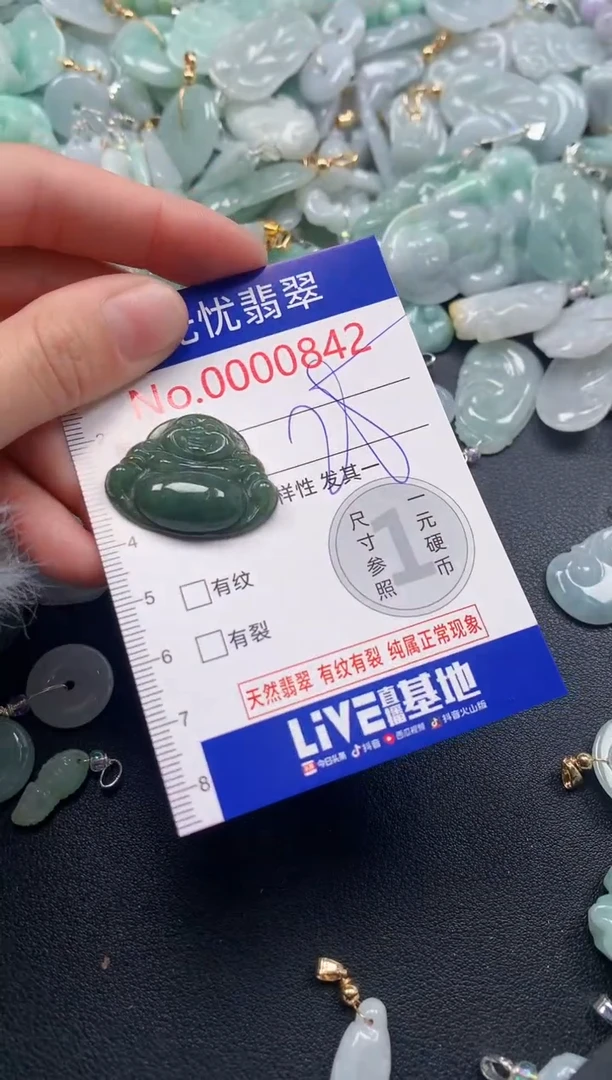 吊坠(不含链)未镶嵌翡翠842