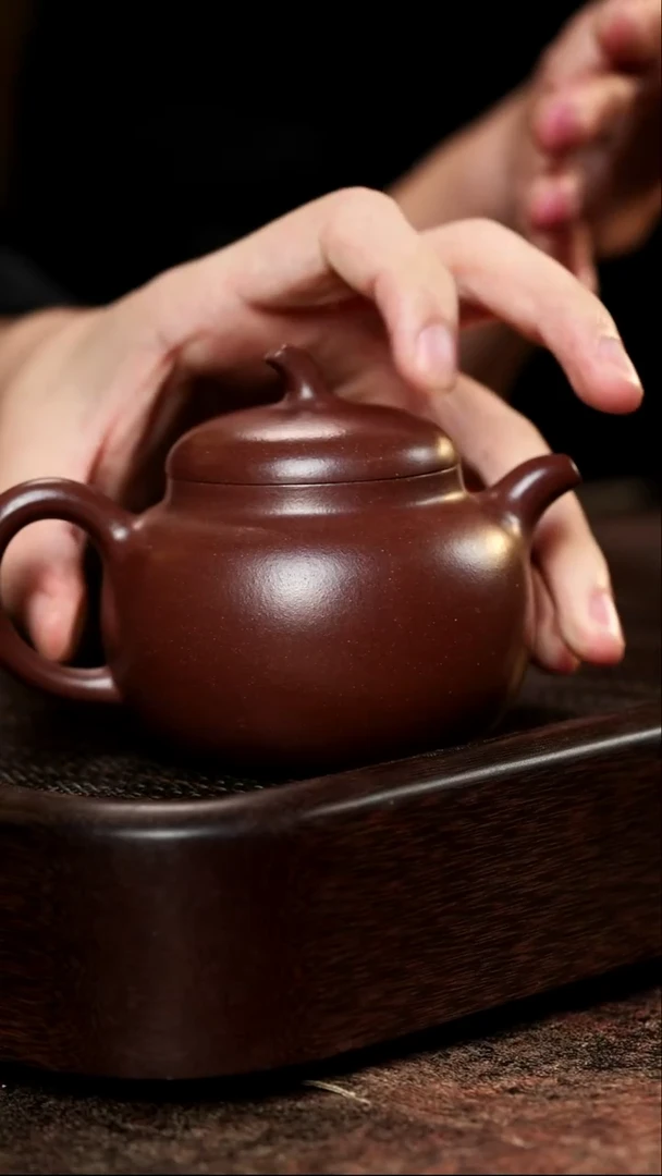 宜兴紫砂大水潭紫泥匏瓜