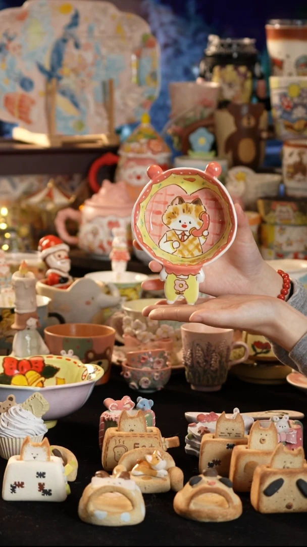 其他陶景德镇釉下彩手绘设计师款陶瓷