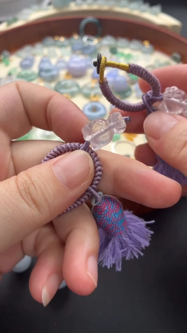 未镶嵌车挂水晶?****妹水晶挂件