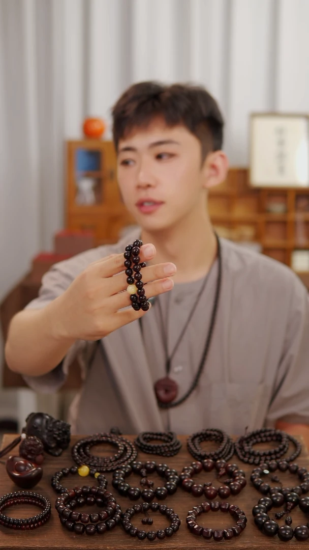 手串/手链小叶紫檀1.0双圈