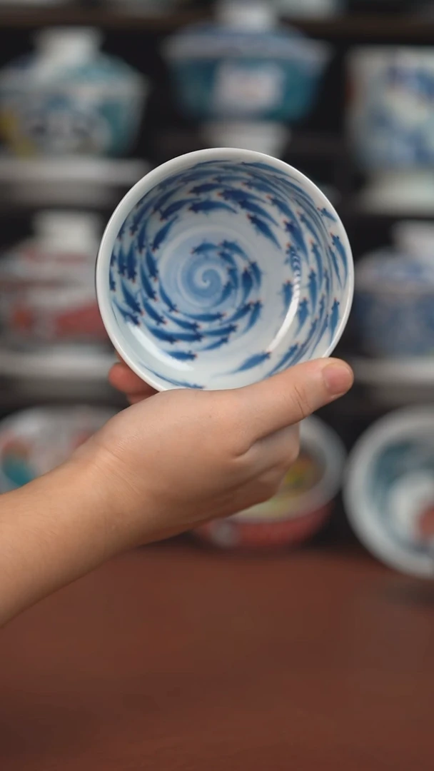 老师作品百鱼矮卢氏杯 （微瑕福利 ）