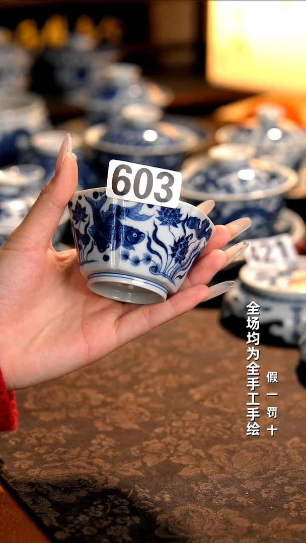 景德镇全手工手绘柴窑茶器福利