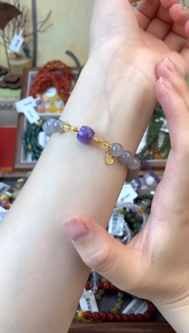 手饰和田玉银S925镶嵌575