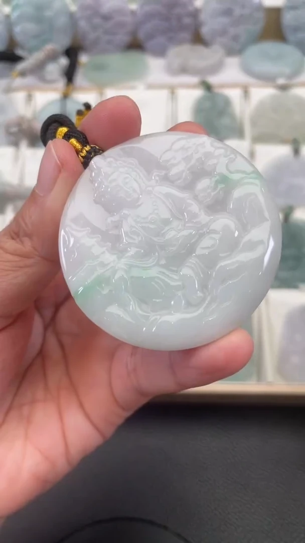 颈饰未镶嵌翡翠天然缅甸翡翠A货286