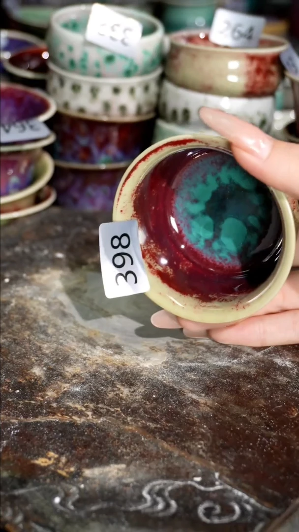 摆件精品窑变钧瓷茶器
