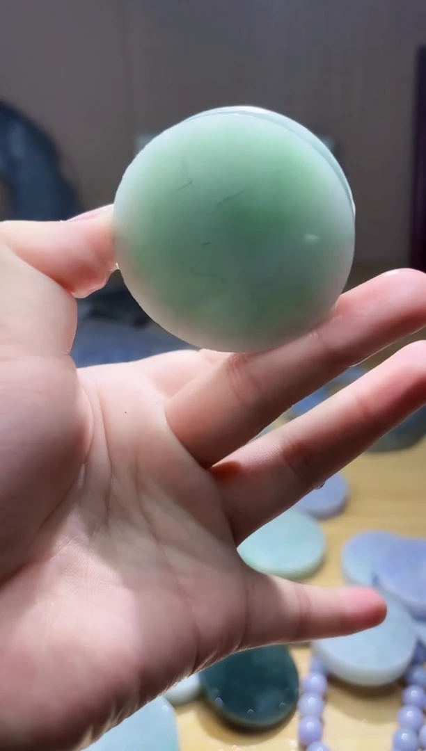翡翠未镶嵌颈饰翡翠A货 姜谭442