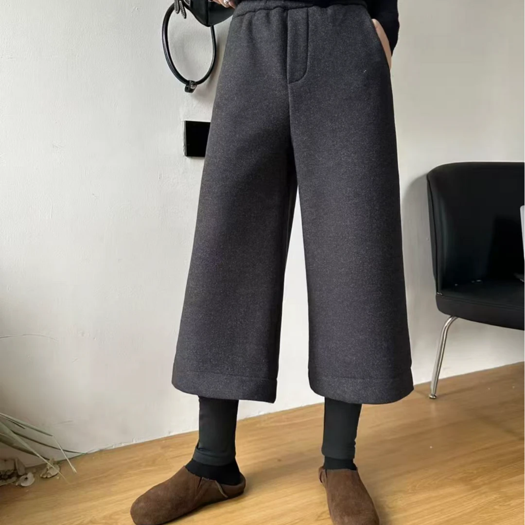杨茹家9787冬季厚阔腿裤