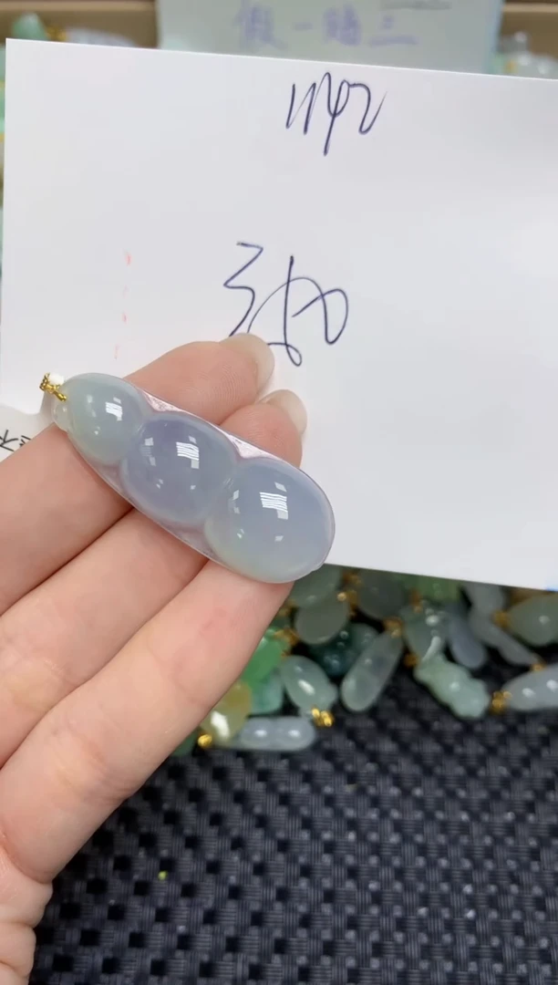 【闪购商品】翡翠颈饰18K金镶嵌天然缅甸A货翡翠