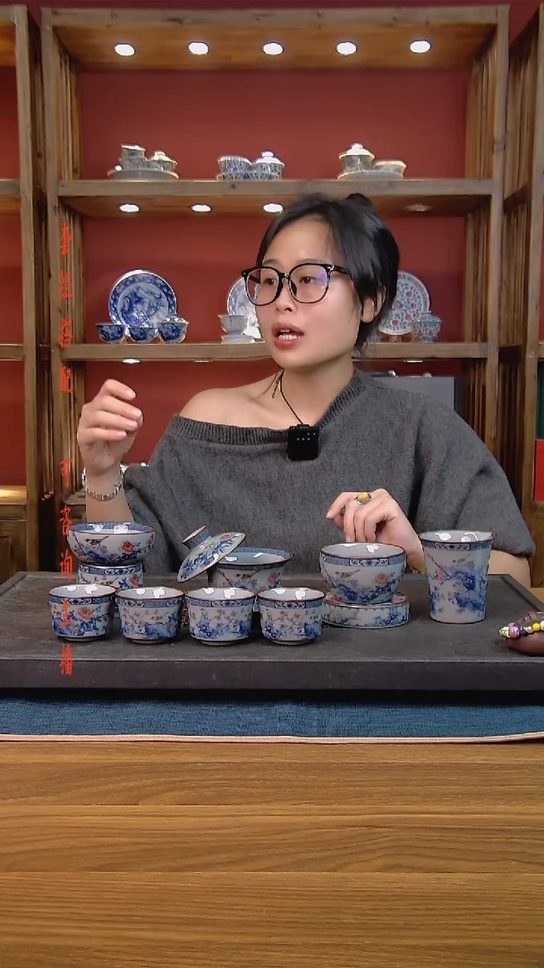 简装家用款9件套 老陶泥开片纹陶瓷茶具