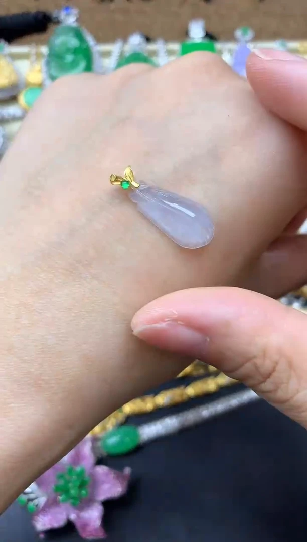 【闪购商品】翡翠颈饰18K金镶嵌26-中国好珍宝