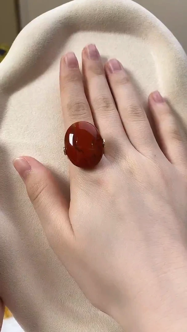 未镶嵌南红玛瑙戒指戒指