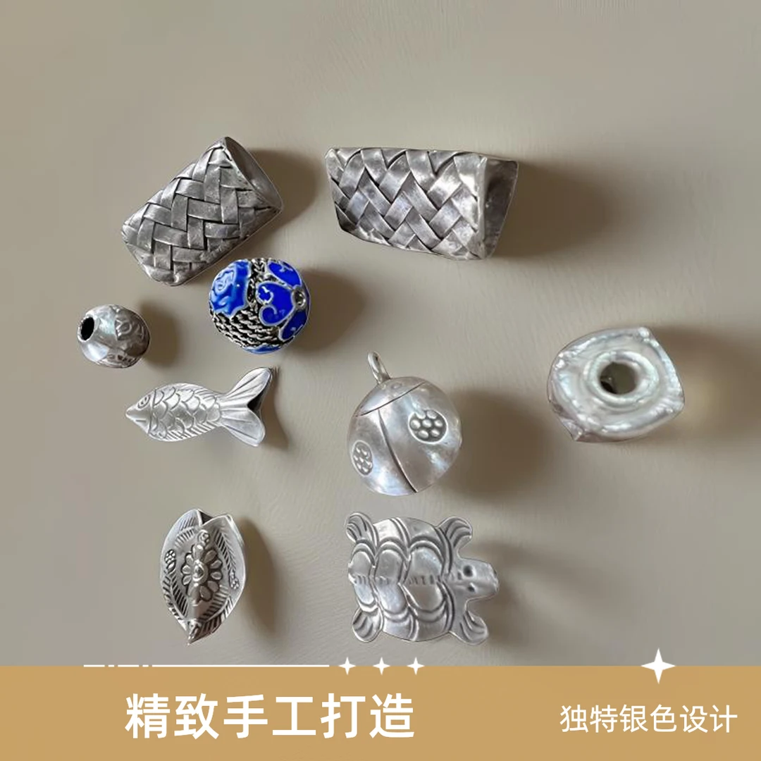 吊坠925银 复古素款配饰设计感个性气质古风古法吊坠（直播间选款）