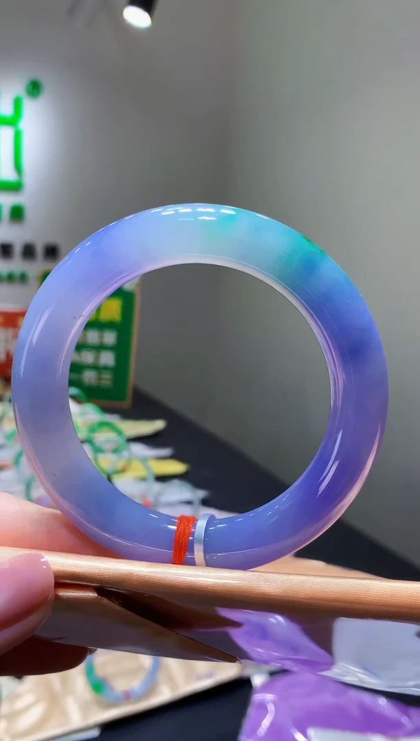 未镶嵌手镯翡翠y67天然缅甸A货翡翠58圆条总价86万定金2万拆单