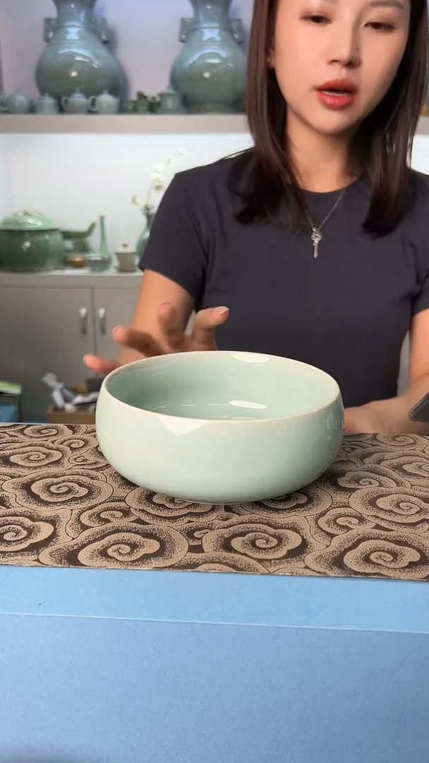 龙泉云间青瓷小米茶器