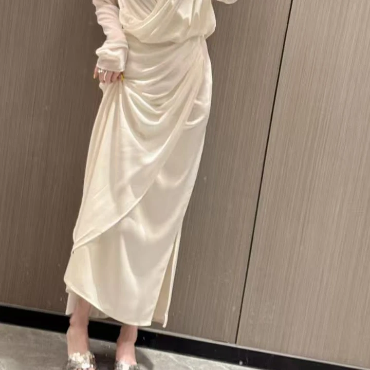 ZX推荐【夏夜细语】显瘦不规则半裙半身裙裙子百搭高腰开叉鱼尾裙