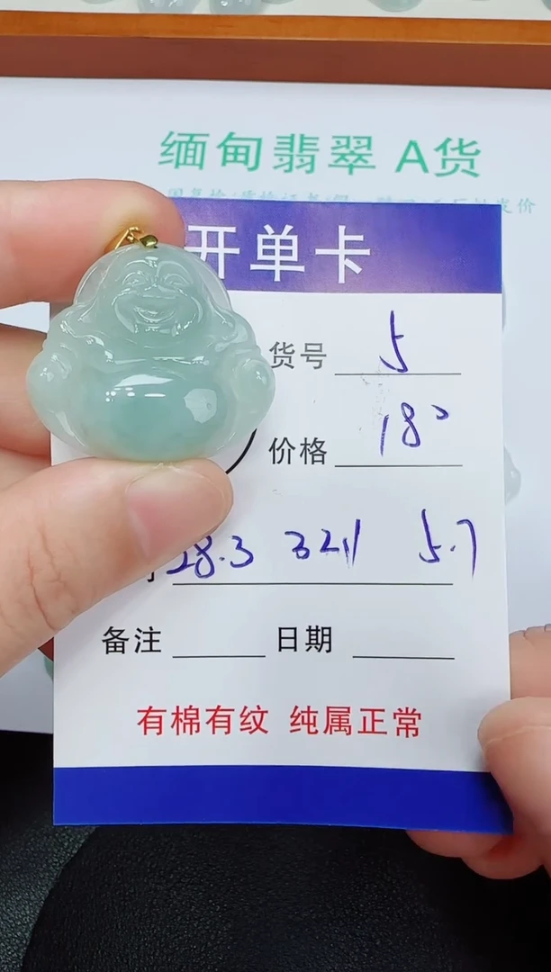 吊坠(赠链)未镶嵌翡翠5