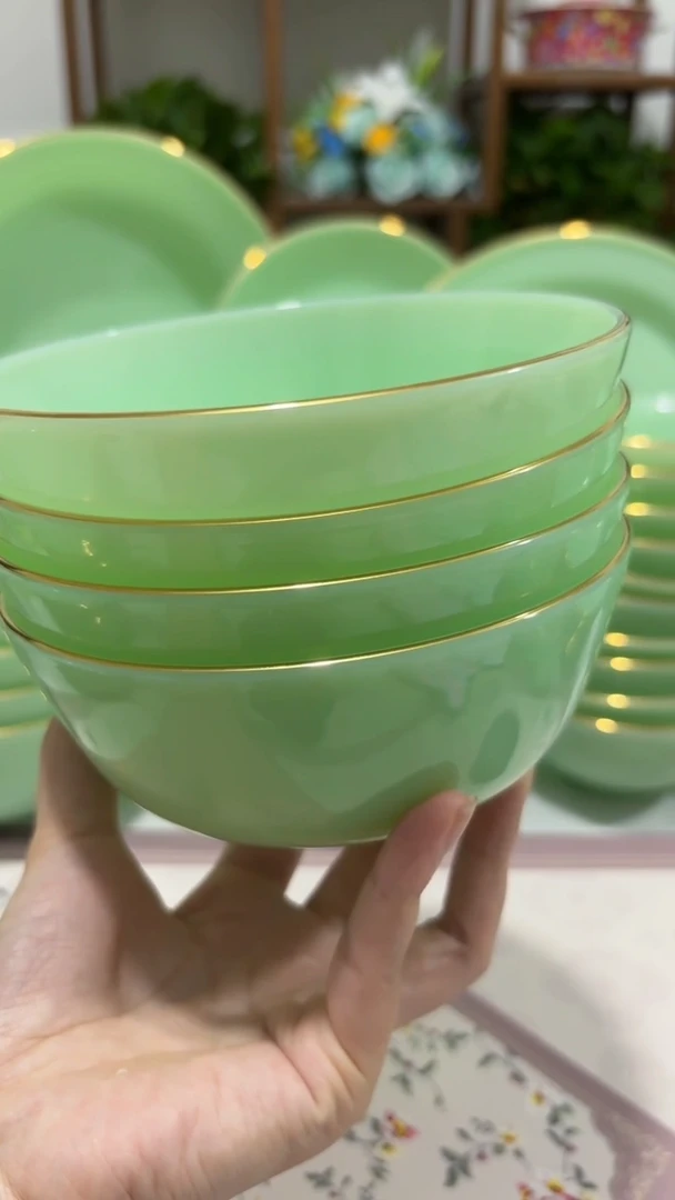 5.5英寸玉瓷碗4个口径13.8厘米