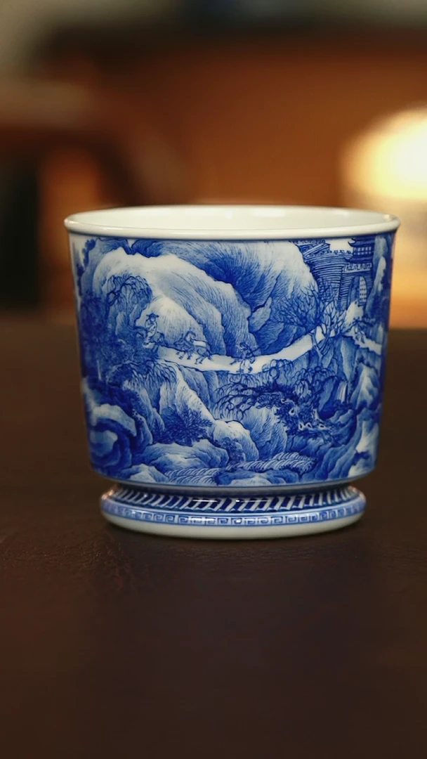 艺家仁溪山行旅容天杯