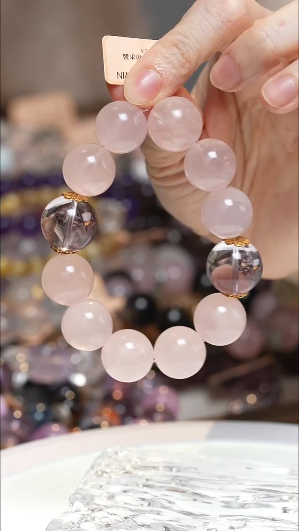 未镶嵌手串水晶粉水晶手串·MM0025NOV082L279