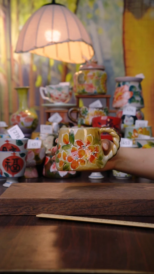 摆件泥垚手作 景德镇手工手绘器物