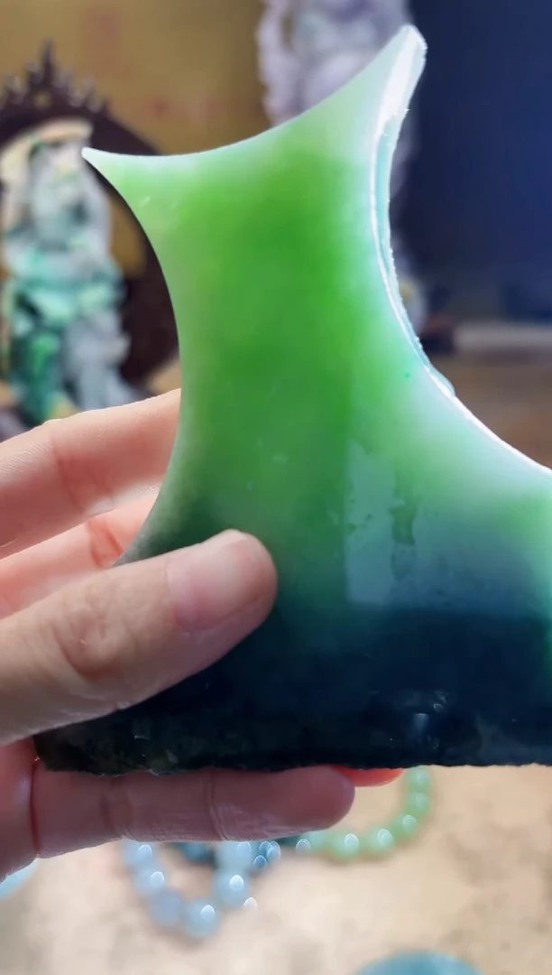 未镶嵌挂件翡翠A货柠优5322
