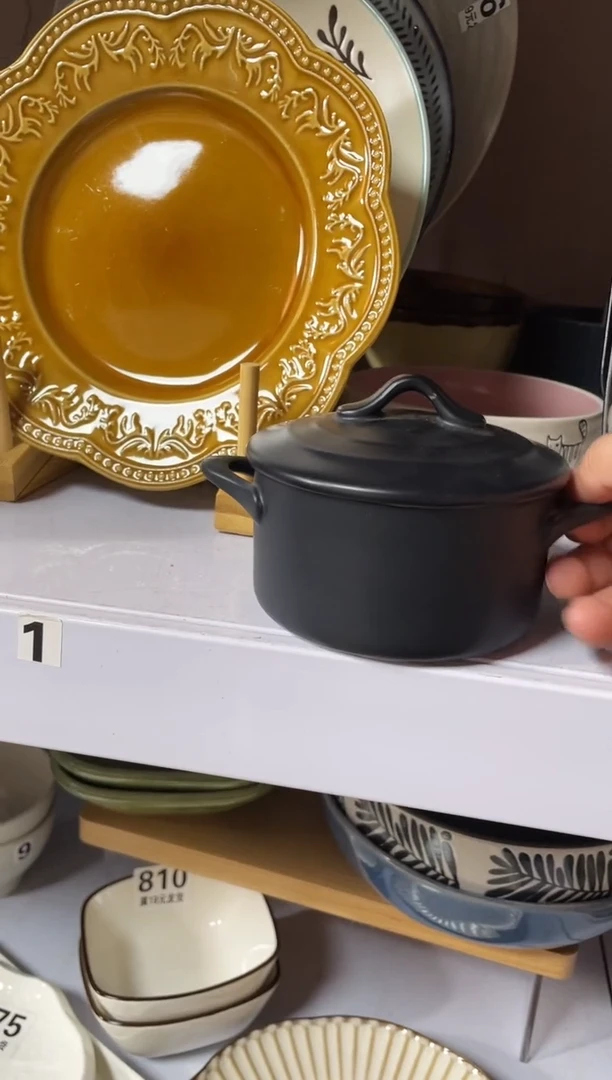 瓷微瑕（1个装）黑色炖盅