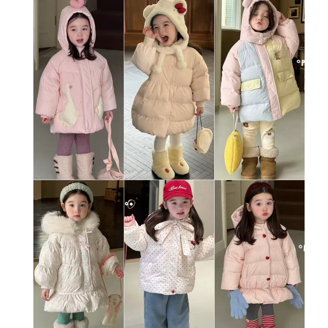 【B601-800】童装女童2025年公主裙小童洋气吊带连衣裙棉衣外套