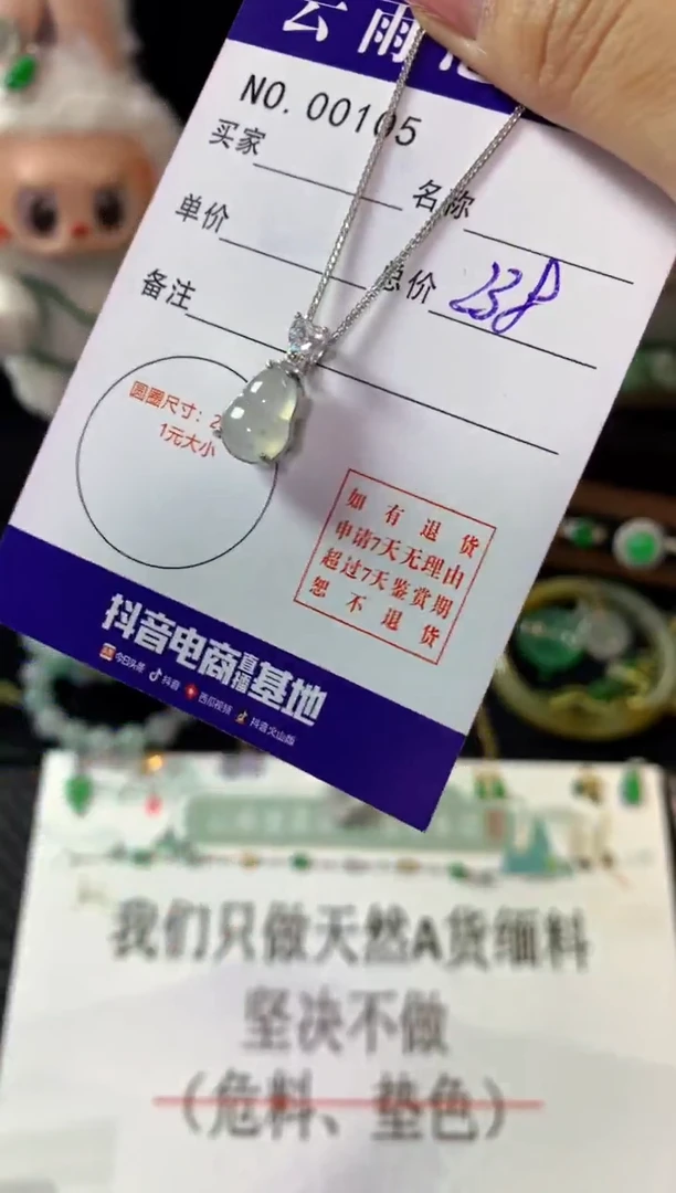 翡翠银S925镶嵌颈饰翡翠