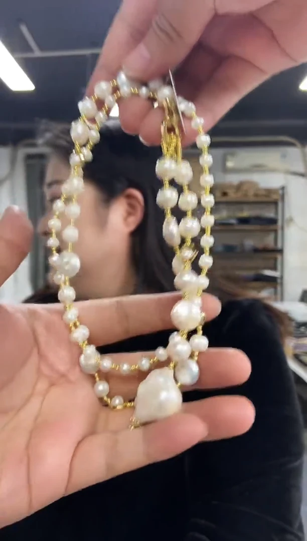 【闪购商品】淡水珍珠项链未镶嵌多样性发其一，颜色微差