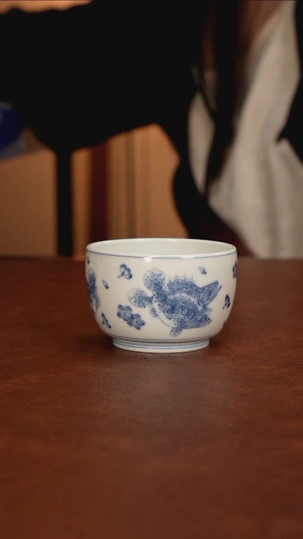 景德镇瓷器，青花瓷手绘茶具~