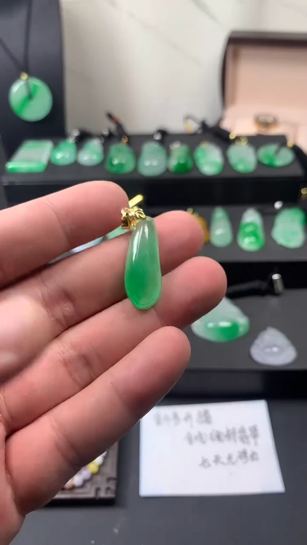 颈饰未镶嵌翡翠所见即所得，一图一物