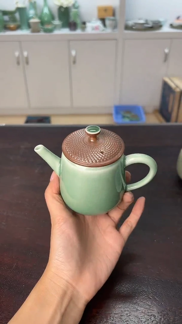 龙泉云间青瓷小米茶器