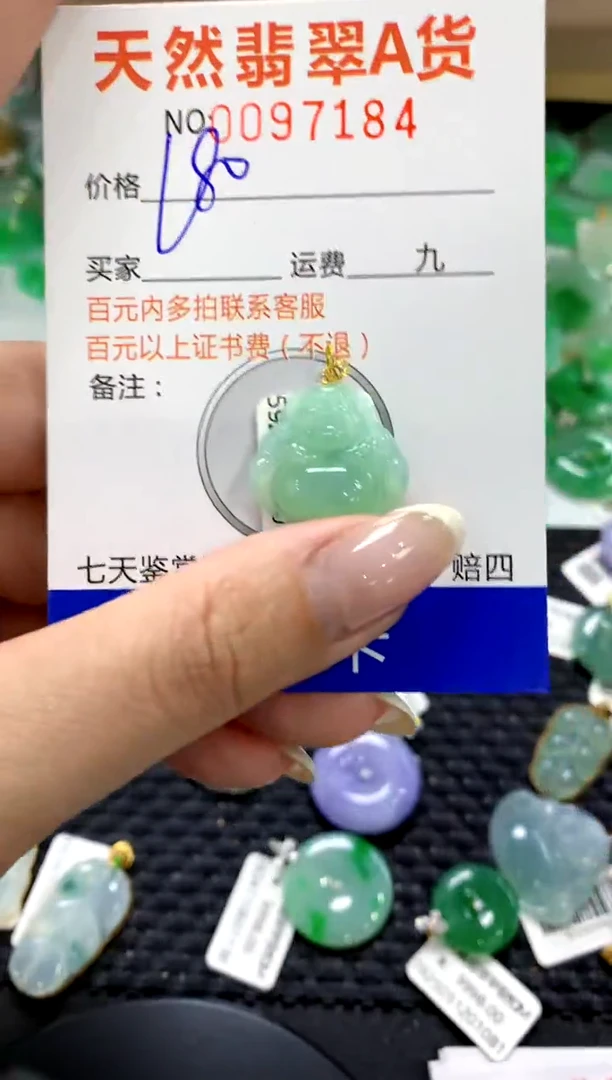 翡翠18K金镶嵌颈饰1111111111111111