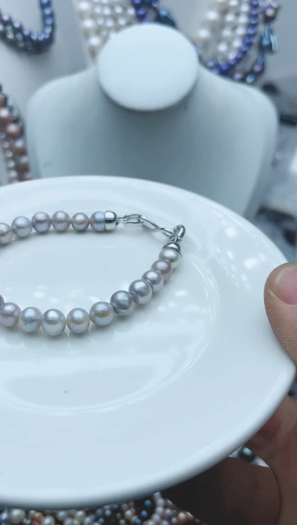 【闪购商品】淡水珍珠颈饰钛钢1