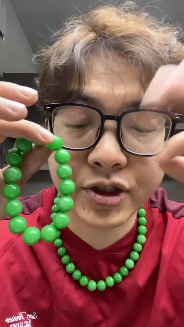 未镶嵌手串翡翠高端时尚14mm手串