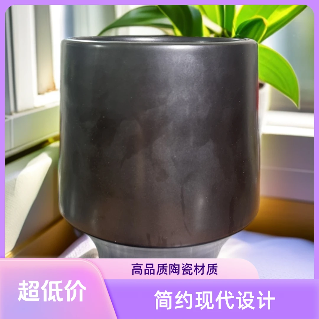 景德镇陶瓷口17高23北欧简约风格花盆蝴蝶兰虎皮兰等家用绿植盆