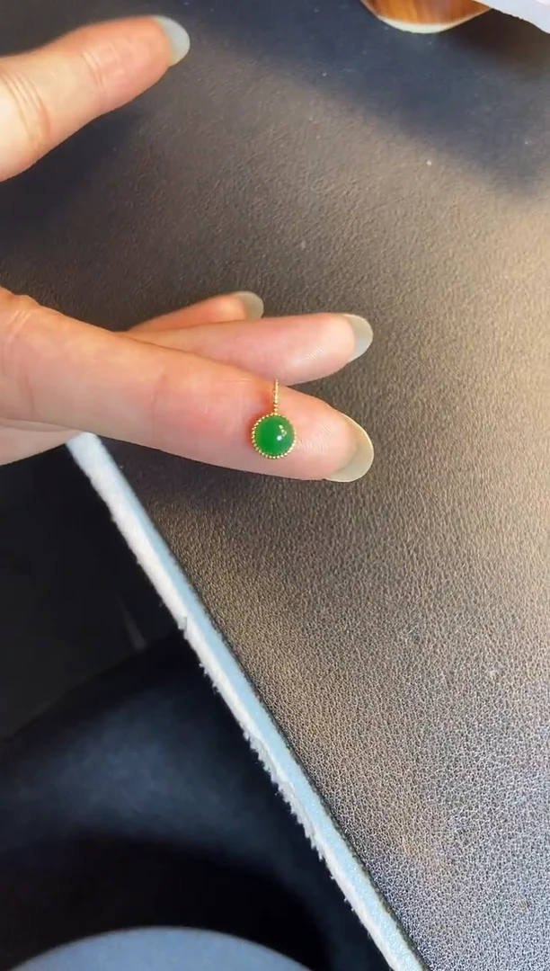 吊坠(不含链)银S925镶嵌翡翠1