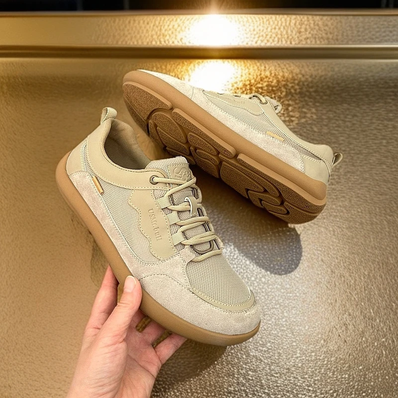 公牛先生男鞋夏季户外复古运动潮鞋软底耐磨透气百搭休闲板鞋男士