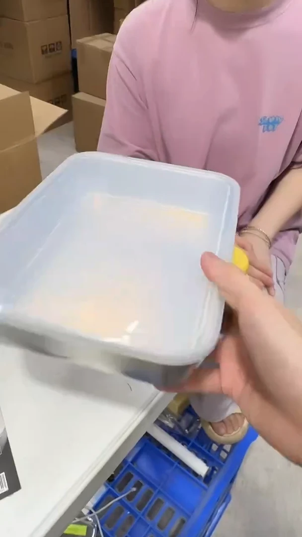 瓷片23*17cm冰箱用保鲜盒带盖