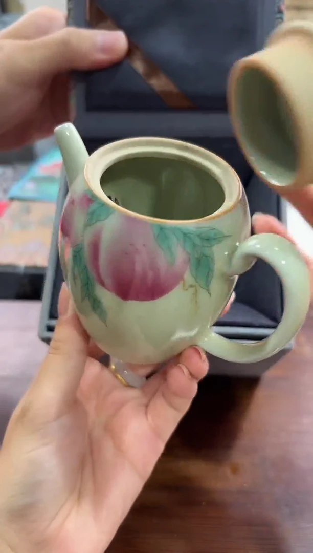 瓷片@@@@@@@@@@九桃茶壶